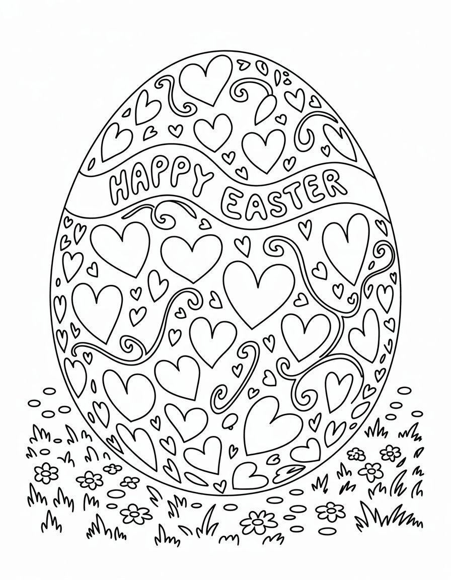 Heart-Themed Egg